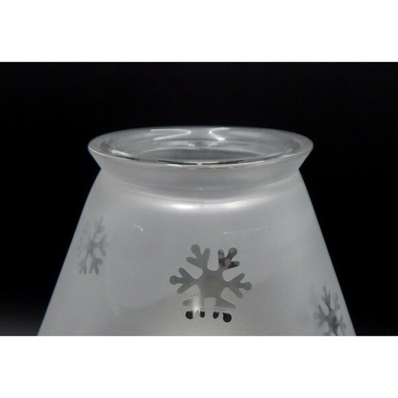 PartyLite Snowman Snowbell Family Tealight Lamp w/Snowflake P7866 Shade Holiday - Picture 4 of 12
